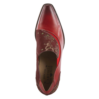Spring Step L'Artiste Women's Empowerite Hair-On-Hide Shootie Red EU 37 / US 6.5-7