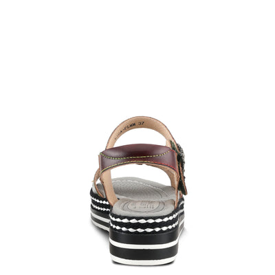Spring Step L'Artiste Women's Laga Slide Sandal Plum Multi EU 39 / US 8.5