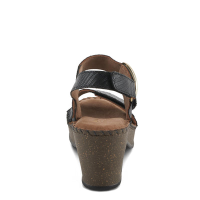 Spring Step CHENDA Women's Demi Wedge Sandals - Stylish & Comfortable, Sumptuous Suede Footbed
