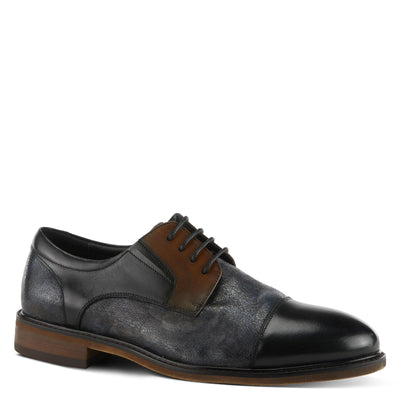 Spring Step L'Artiste Men's Leron Leather Oxford Shoes Black Multi EU 43 / US 9.5-10