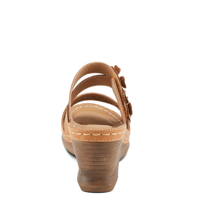 PATRIZIA Women's LOLLY Slide Wedge Sandals Camel EU 40 / US 9