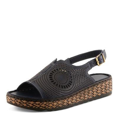 Spring Step Women's Cordero Sandal, Navy, 8.5