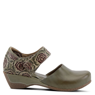 Spring Step L'Artiste Gloss-Pansy Mary Jane Shoes for Women - Ladies Shoes with Hooks and Loops Closure - Womens Shoes for Outdoor, Casuals, Wedding - Olive Green EU 37 / US 6.5-7