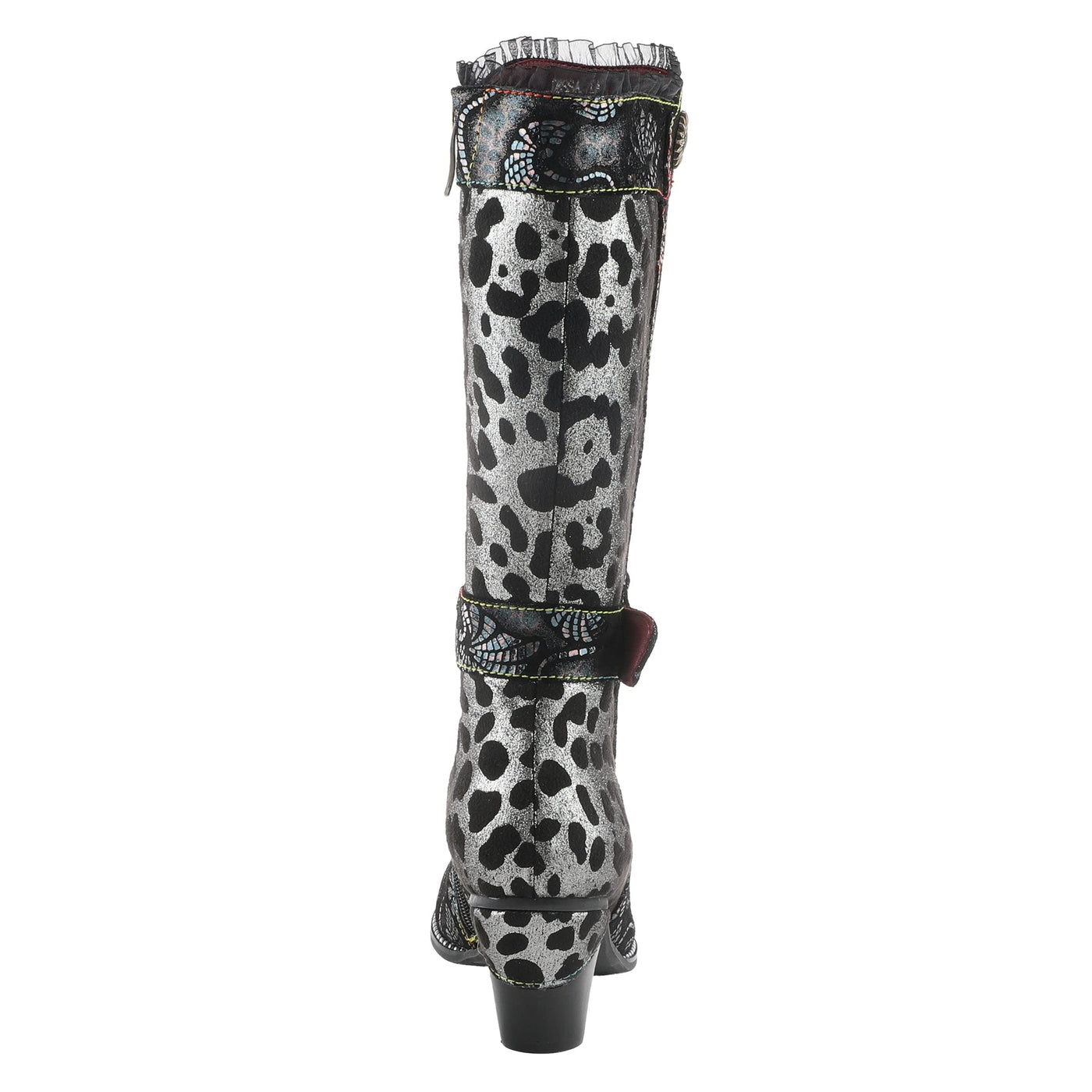 L'Artiste by Spring Step Dessalta Black Multi EU 38 (US Women's 7.5-8) M
