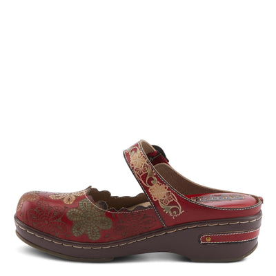 L'Artiste by Spring Step Women's Flochino Clog, Red Multi, 6