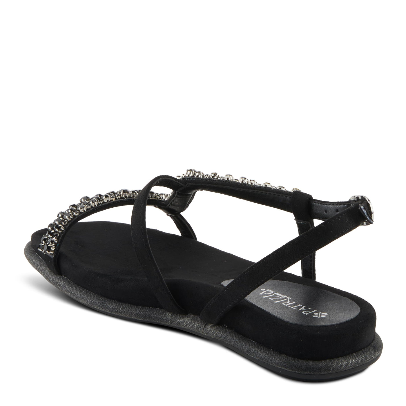 PATRIZIA Women's SHINYQUEEN Flat Sandals Black EU 39 / US 8.5