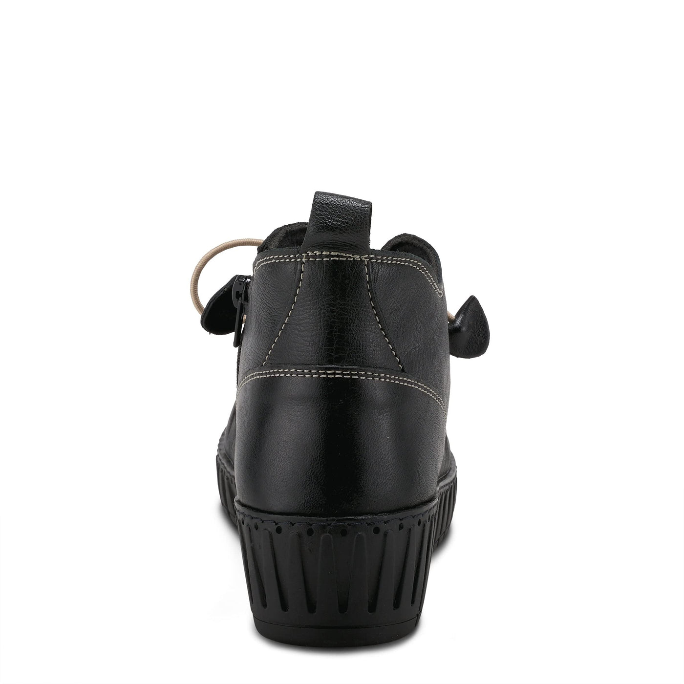 Spring Step Nespea Booties for Women - Waterproof Leather Women's Shoes with Zipper Closure - Western Ankle Boots for Women with Low Heel - Black EU 38 / US 7.5-8
