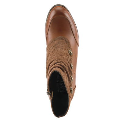 L�Artiste by Spring Step Women's Belgard Ankle Bootie, Brown, 42 EU/10.5-11 M US