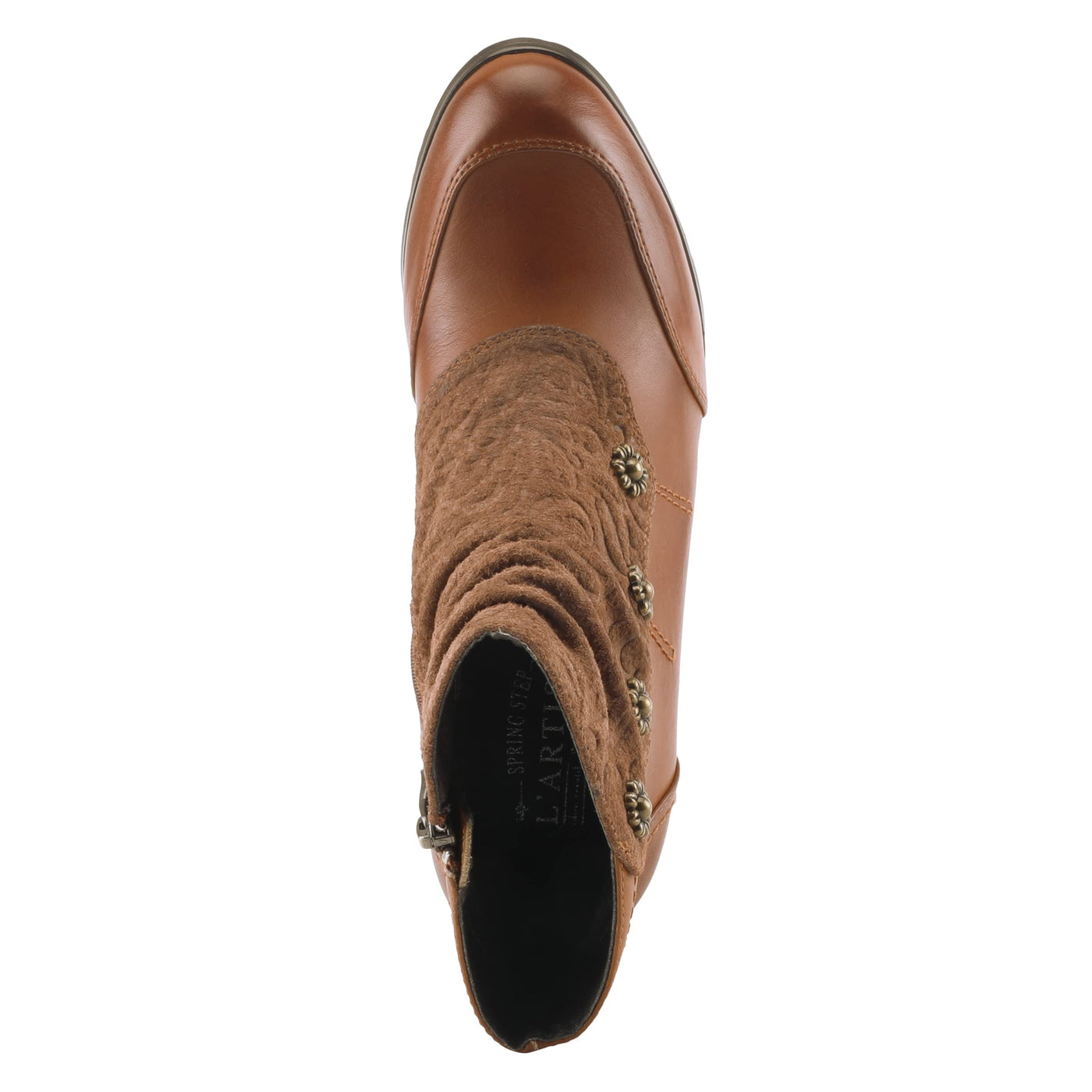 L�Artiste by Spring Step Women's Belgard Ankle Bootie, Brown, 42 EU/10.5-11 M US