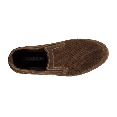 Spring Step Men's Mateo Slip-On Shoe Brown Nubuck EU 41 / US 8-8.5