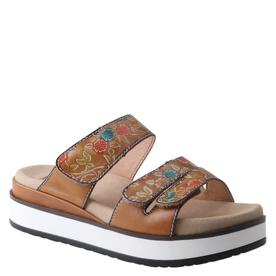 Spring Step L'Artiste Women's Dearest Slide Sandal Beige Multi EU 36 / US 5.5-6