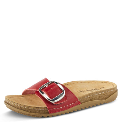 Flexus Women's Baronca Slide Sandal Red EU 37 / US 6.5-7