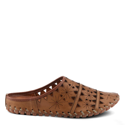 Spring Step Fusalide Slip-On Shoes for Womens - Comfortable Slip-On Shoes with Rubber Outsole - Casual Leather Clogs for Women - Brown EU 36 / US 5.5-6