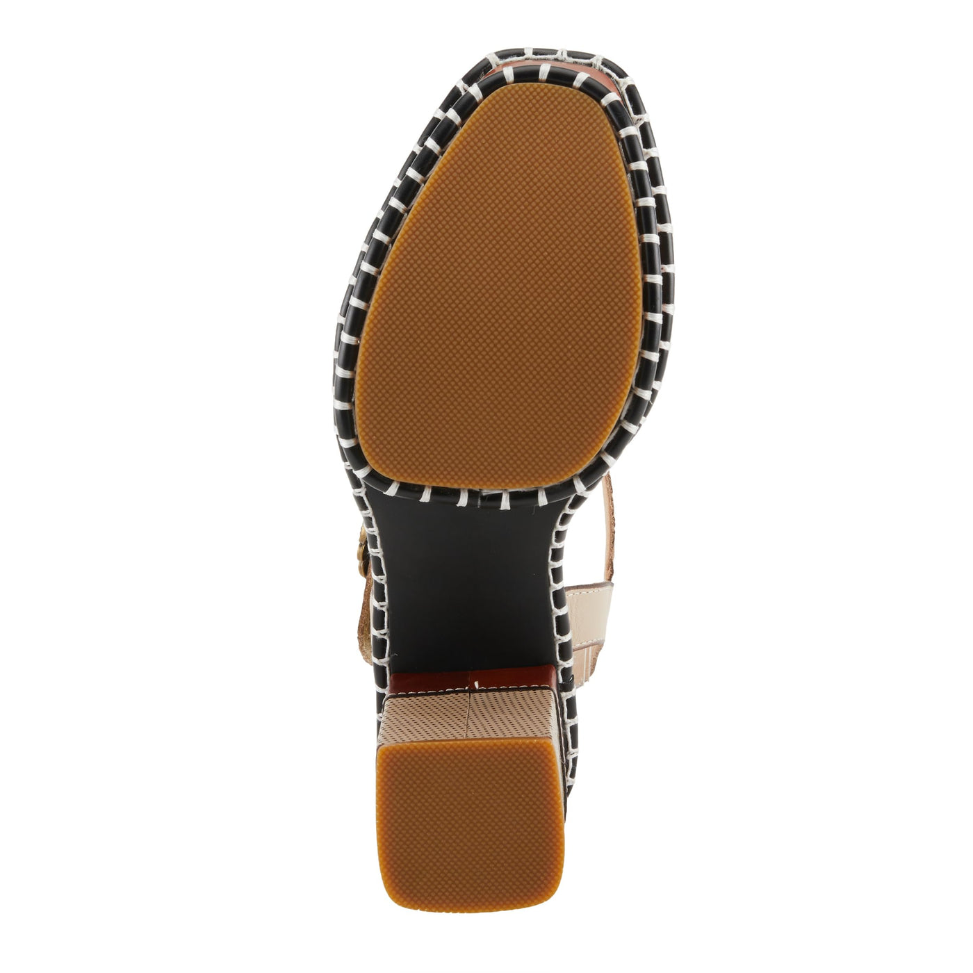 Spring Step L'Artiste Women's GOGETEM Retro Platform Sandals - Hand-Painted Flower Design, Decorative Floral Buckle