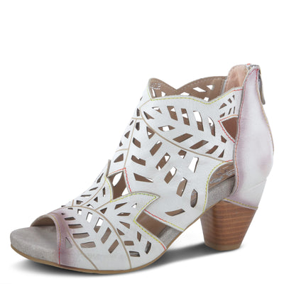 Spring Step L'Artiste Icon Sandals for Women - Ladies Casual Flats Platform Sandal - Hand Painting Summer Shoes for Womens - Off White EU 40 / US 9