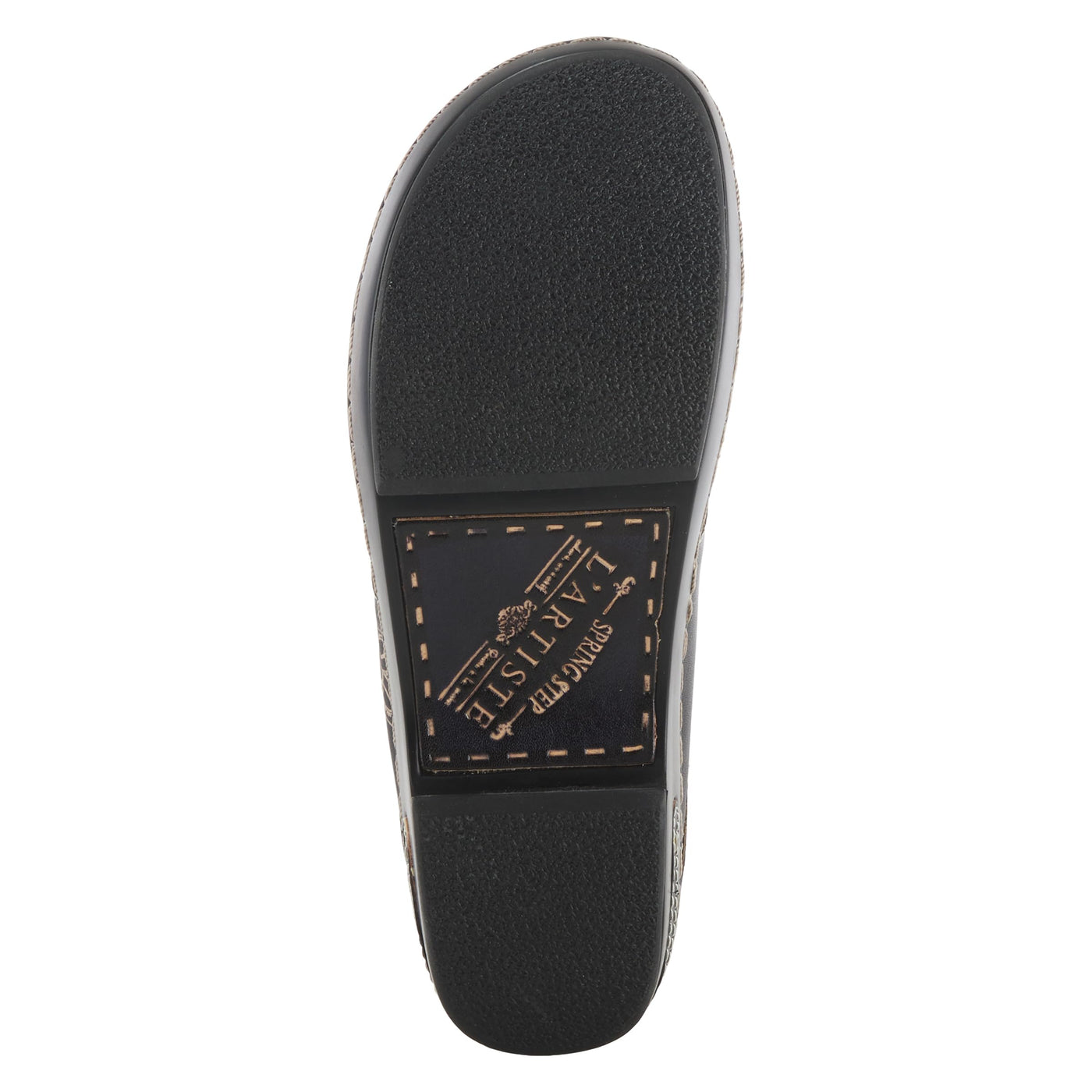 Spring Step L'Artiste Women's Woodside Leather Open Back Clog Black Multi EU 41 / US 9.5-10