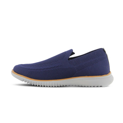 Spring Step Anders Mens Slip-On Shoes - Comfortable Loafer Shoes with Full Length Insole - Lightweight Casual Loafers for Men - Navy EU 41 / US 8-8.5