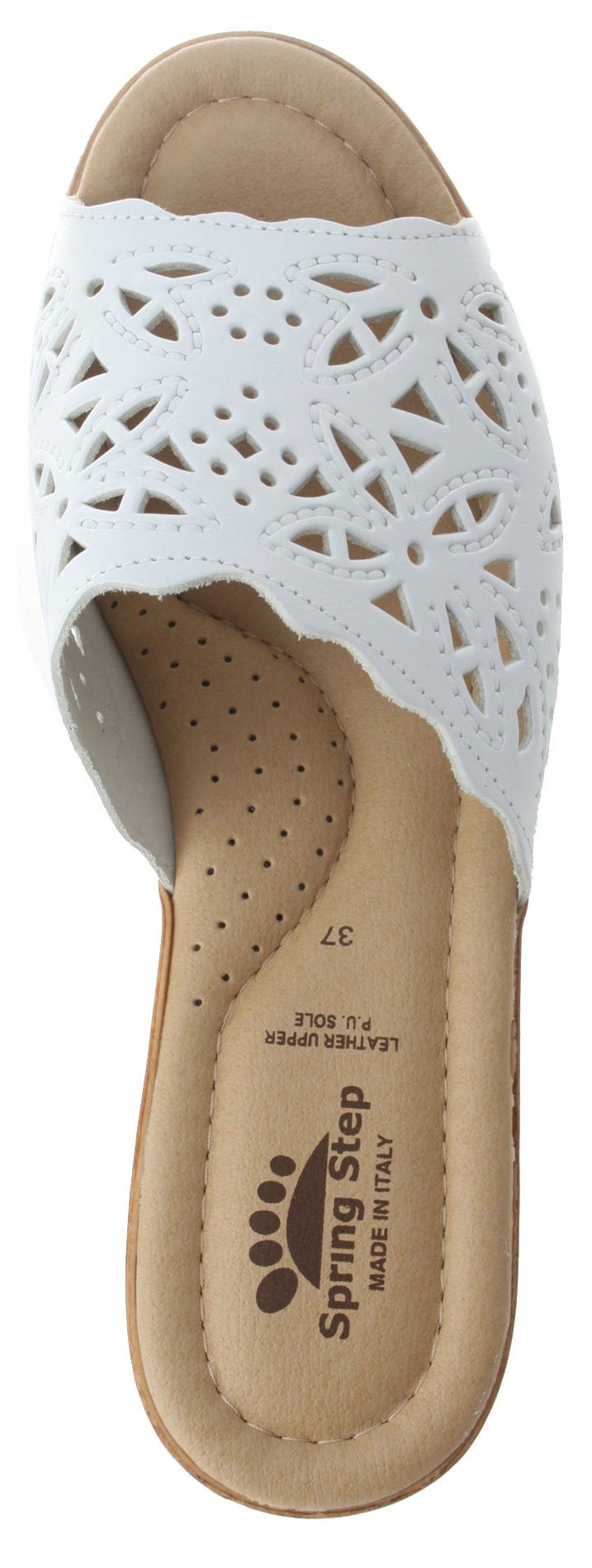Women's Spring Step Slide Sandals WHITE 38 M EU, 7.5-8 M