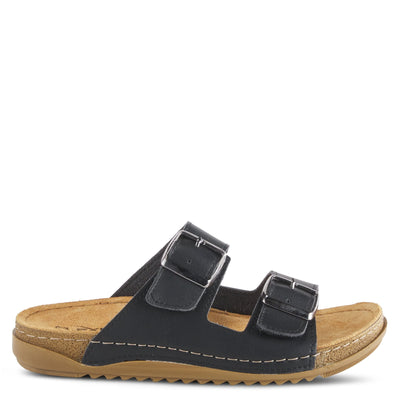 Flexus Women's Abbas Slide Sandal Black EU 38 / US 7.5-8