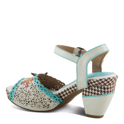 L'Artiste by Spring Step Women's Miabella Sandal, White Multi, 6.5-7