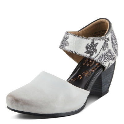Spring Step L'Artiste Women's Toolie Mary Jane Heeled Shoe Off White Multi EU 38/7.5-8