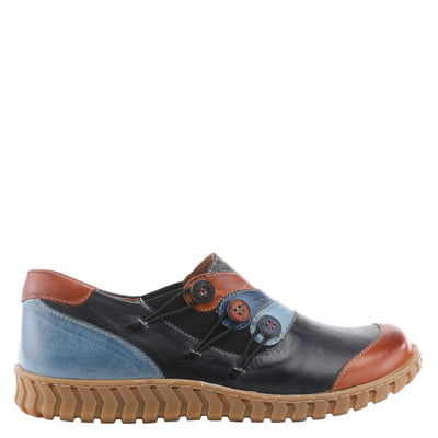 Spring Step Women's Neeta Slip-On Shoe Navy Multi EU 42 / US 10.5-11