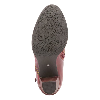 Spring Step L'Artiste Women's Captivate Leather Bootie Bordeaux Multi EU 39 / US 8.5