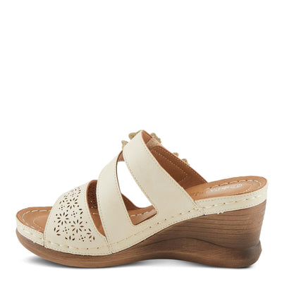 PATRIZIA Women's LOLLY Slide Wedge Sandals Bone EU 38 / US 7.5-8