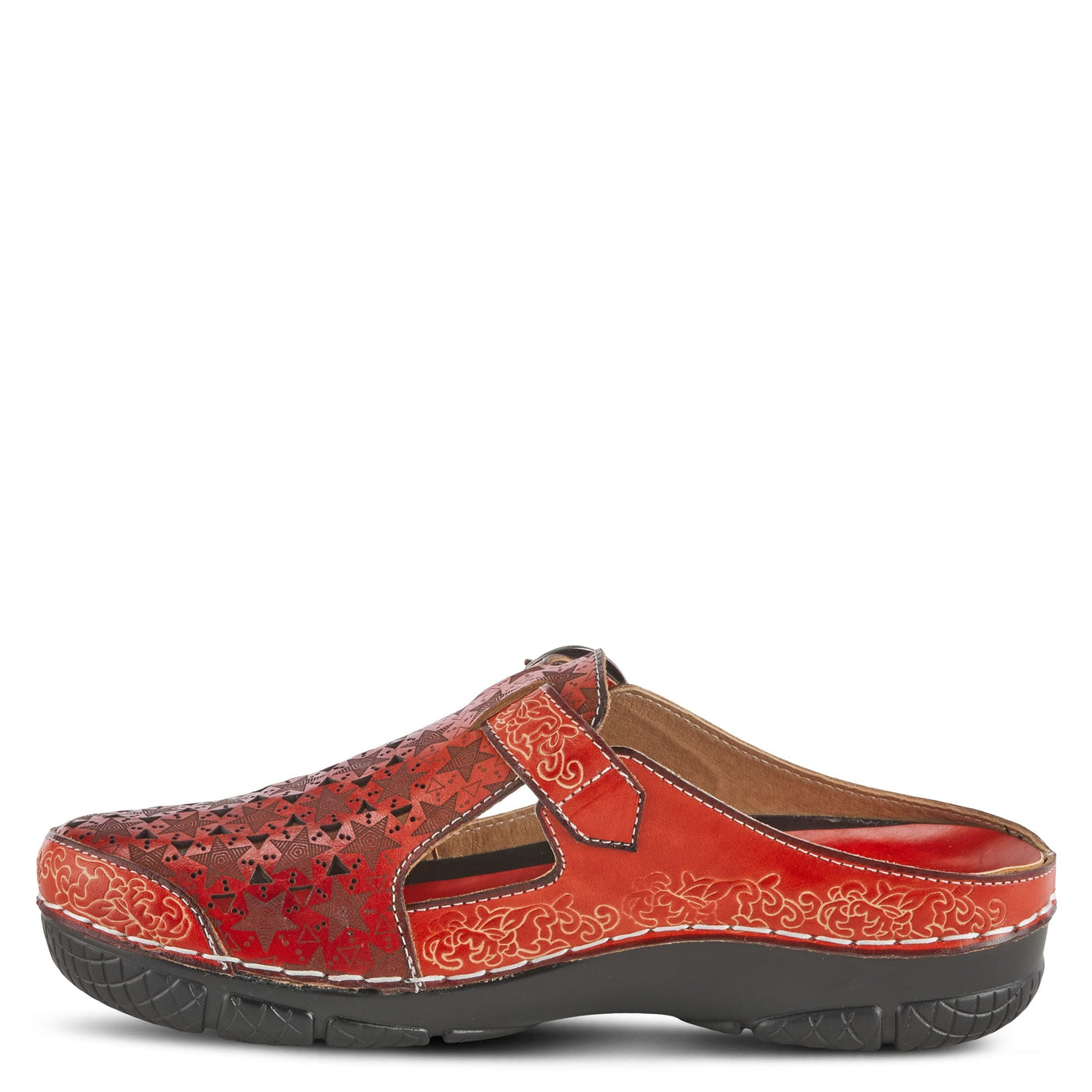 Spring Step L'Artiste Women's Popcorn Slide Sandal Red EU 37 / US 6.5-7