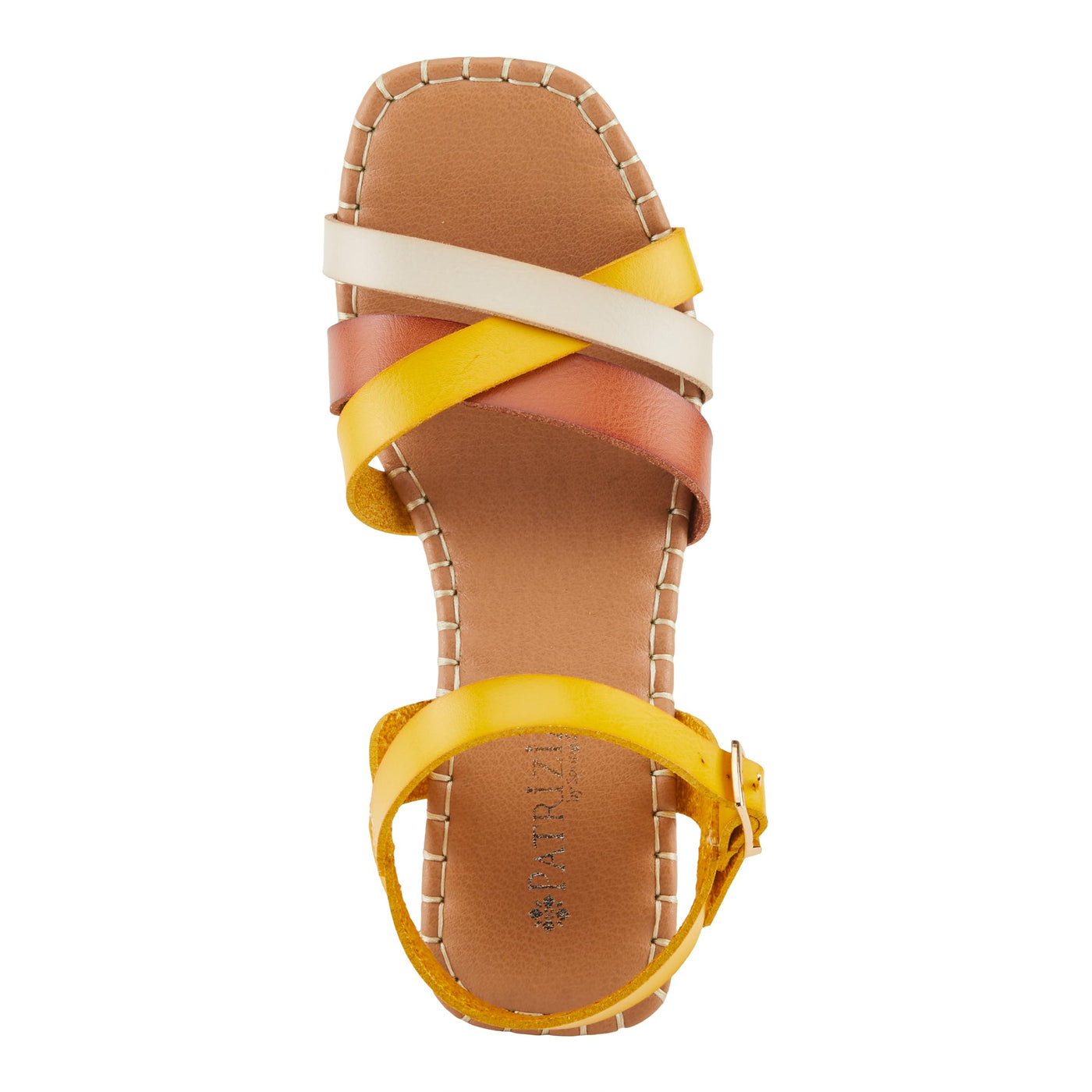 PATRIZIA Women's SANDRINE Quarter Strap Cork Platform Sandals Mustard Multi EU 40 / US 9