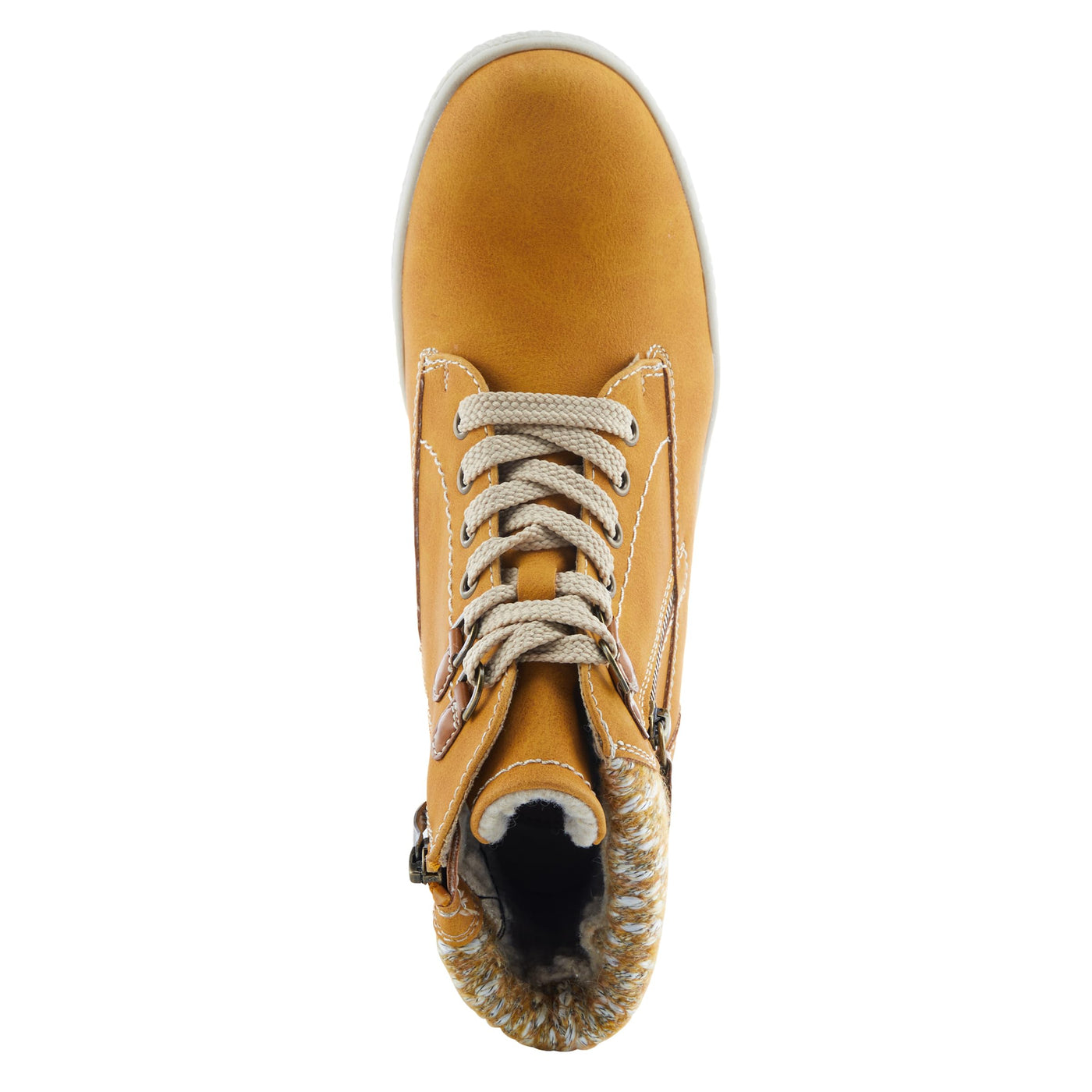 Spring Step Women's Karlene Bootie Mustard EU 37 / US 6.5-7