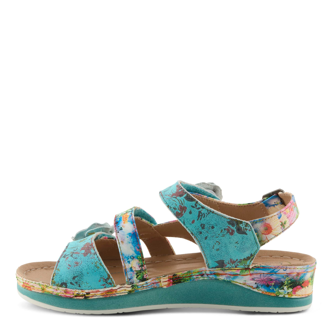 Spring Step L'Artiste Women's Joelina-Dazi Ankle Strap Sandal Turquoise Multi EU 38 / US 7.5-8