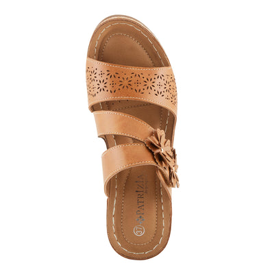 PATRIZIA Women's LOLLY Slide Wedge Sandals Camel EU 40 / US 9