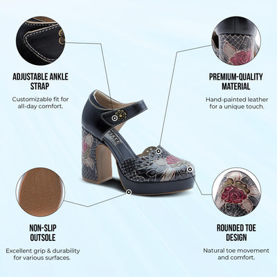 Spring Step L'Artiste Women's Debbihary Pumps Black Multi EU 39 / US 8.5