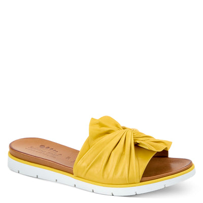 Spring Step Women's Lavona Sandal, Yellow, 7.5-8