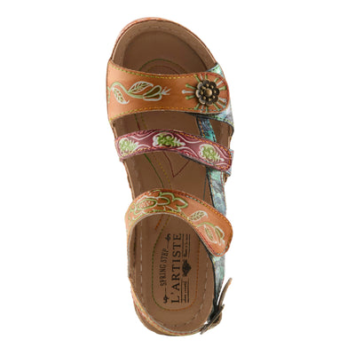 L�Artiste by Spring Step Women's Sumacah-cam Slide Sandal, Camel, 36 EU/5.5-6 M US
