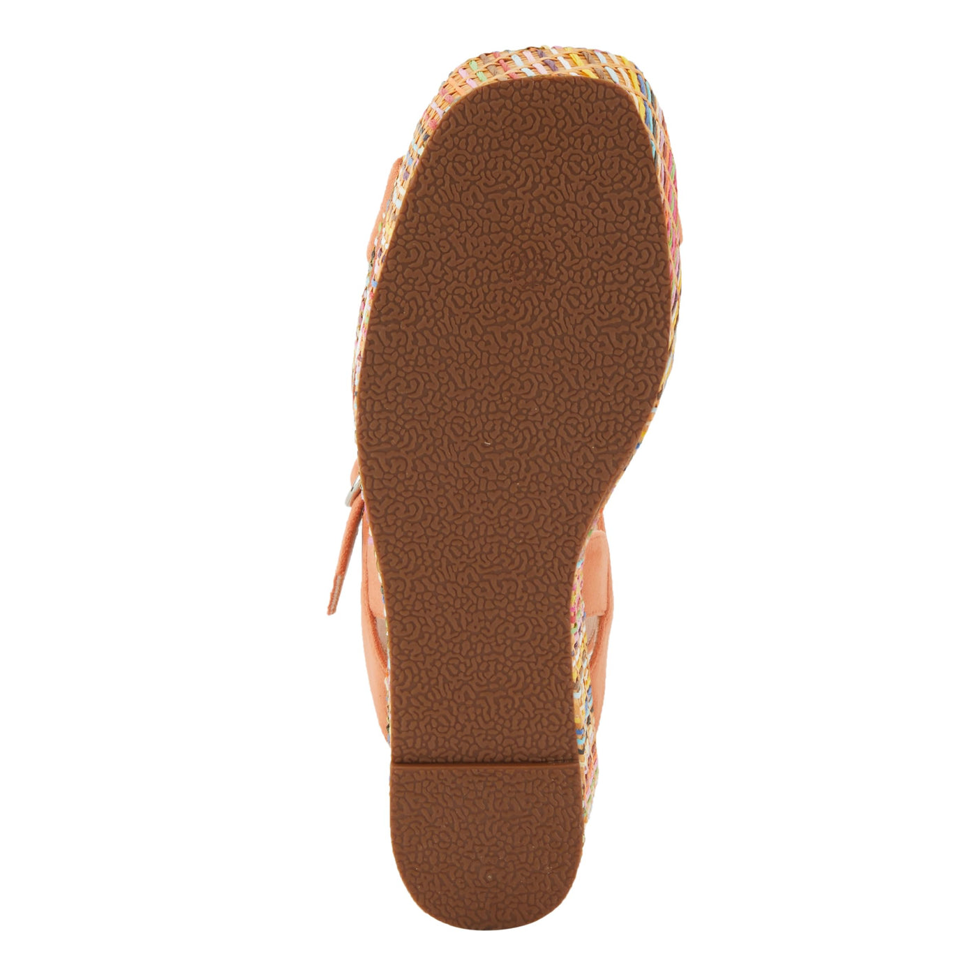 PATRIZIA Women's RAINBOWFUN Multicolor Quarter Strap Wedge Sandals Apricot EU 40 / US 9