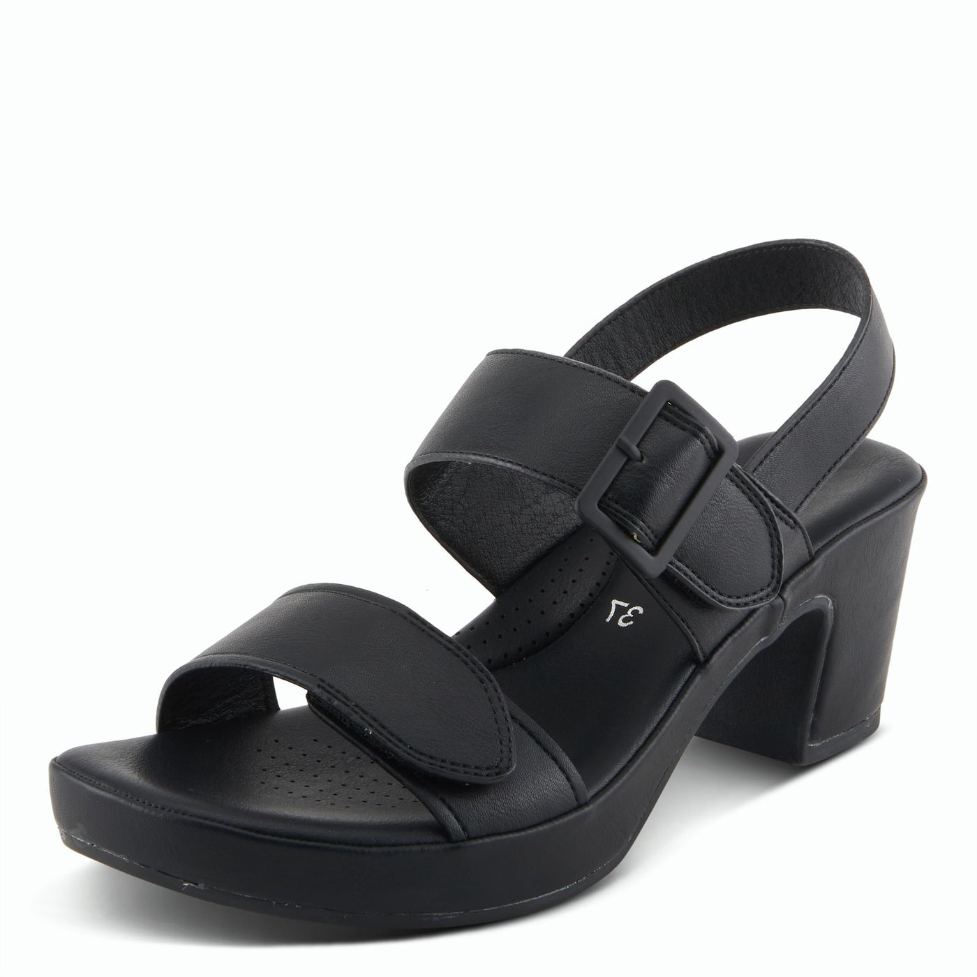 PATRIZIA Women's SANDLIN Slingback Heeled Sandals Black EU 38 / US 7.5-8