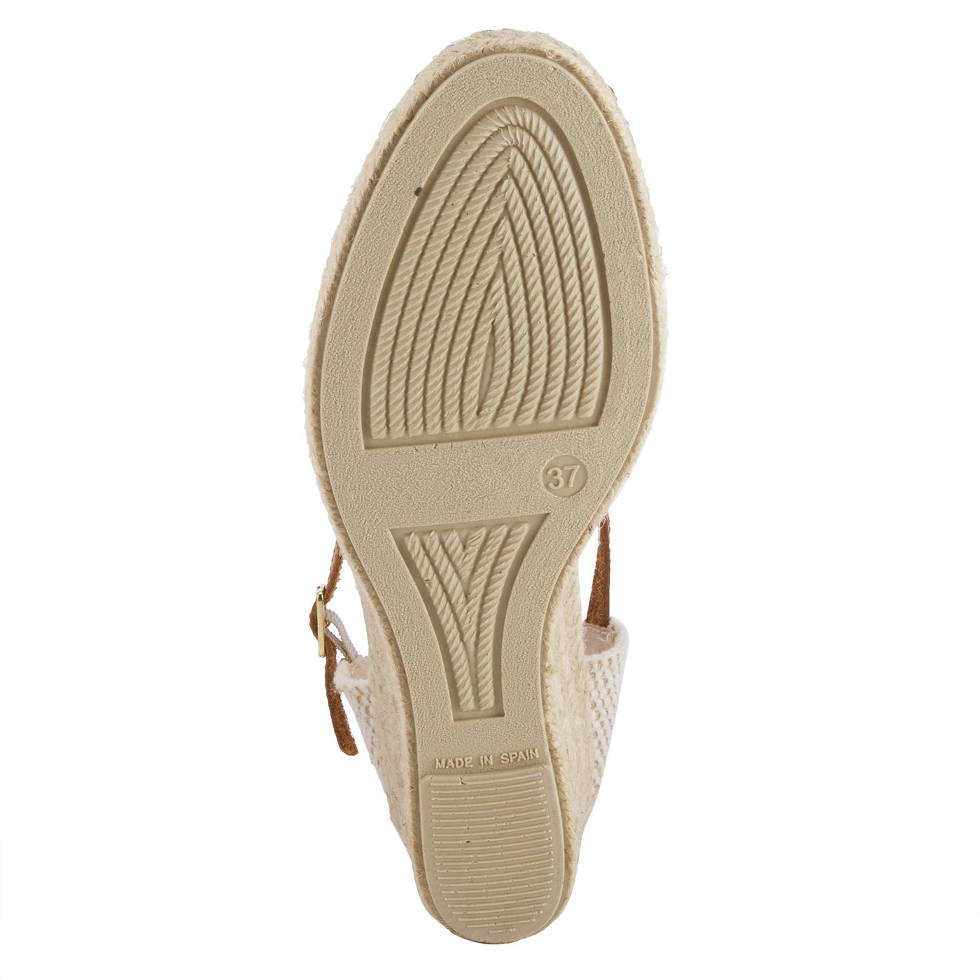 Azura Women's Lia Wedge Sandal Beige EU 40 / US 9