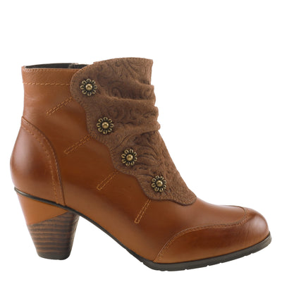 L�Artiste by Spring Step Women's Belgard Ankle Bootie, Brown, 42 EU/10.5-11 M US