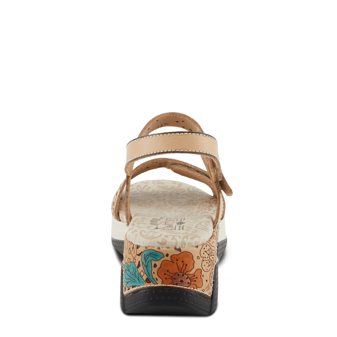 Spring Step L'Artiste Women's CAITLINA - Hand-Painted Floral Athleisure Sandals for Women
