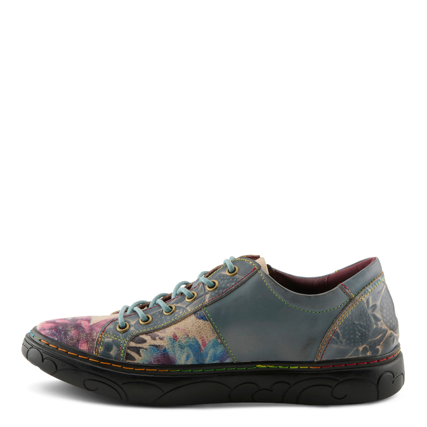Spring Step L`Artiste Women's Danli-Bloom Sneaker Blue Multi EU 41 / US 9.5-10