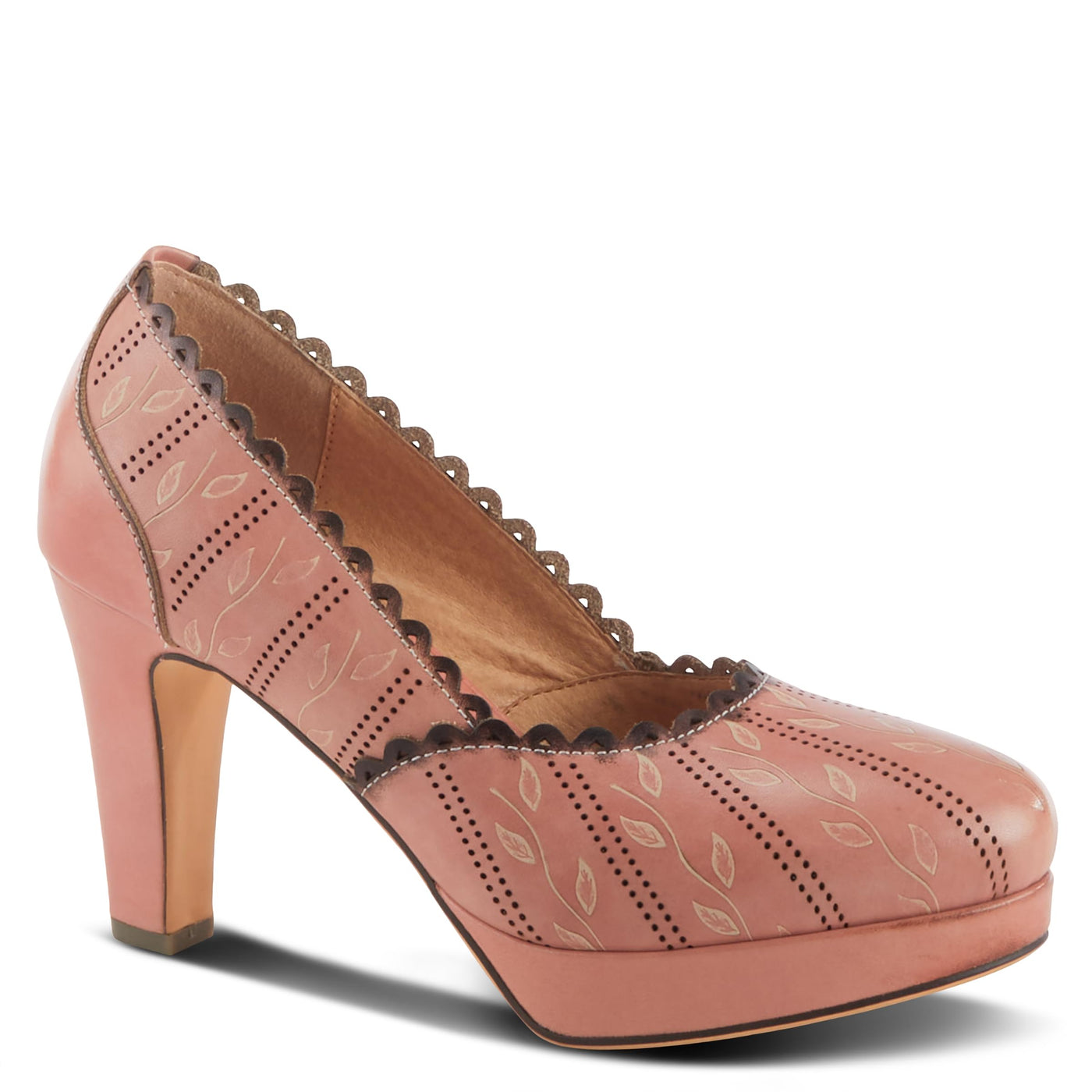 Spring Step L'Artiste Women's Zurisis Leather Heel Blush EU 36 / US 5.5-6