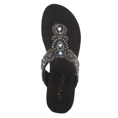 PATRIZIA Women's Fiesole Slide Sandal Black EU 38 / US 7.5-8