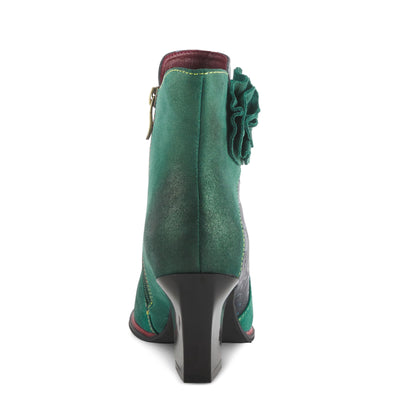 Spring Step L'Artiste Women's Zinna Leather Bootie Teal Multi EU 39 / US 8.5
