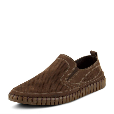 Spring Step Men's Mateo Slip-On Shoe Brown Nubuck EU 41 / US 8-8.5