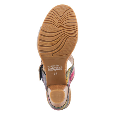 Spring Step L'Artiste Women's Bari Slide Sandal Navy Multi EU 42 / US 10.5-11