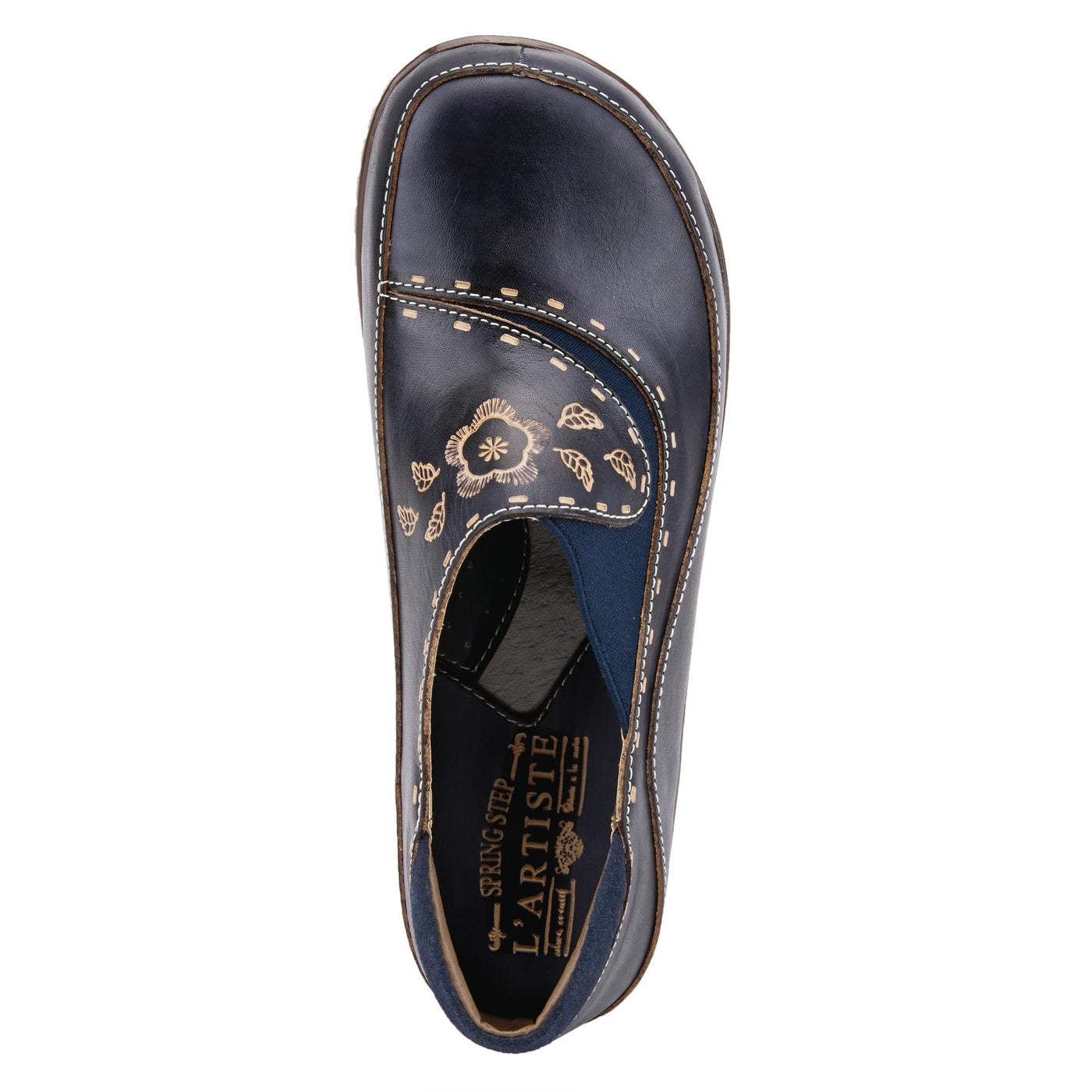 Spring Step L'Artiste Women's Burbank Slip-On Shoe Navy EU 37 / US 6.5-7