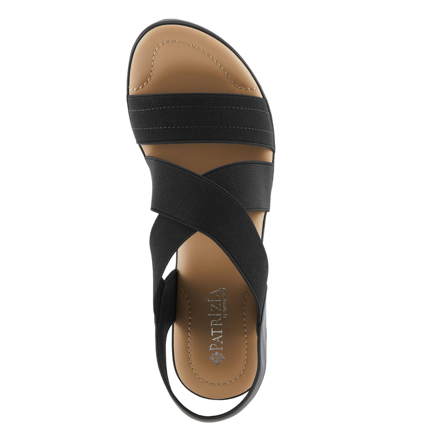 PATRIZIA Women's DIYA-STRETCH Slingback Cross-Over Heeled Sandals Black EU 41 / US 9.5-10