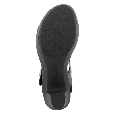PATRIZIA Spring Step Dade Sandals for Women - Ladies Casual Platform Sandal with Hook and Loop - Slip-On Womens Sandals for Any Event - Black EU 39 / US 8.5